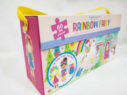 좋은 가격 60 pcs Rainbow Fairy Cardboard Jigsaw Puzzle 큰 조각 Jigsaws Fun Pop Out 게임 피겨와 함께 온라인으로